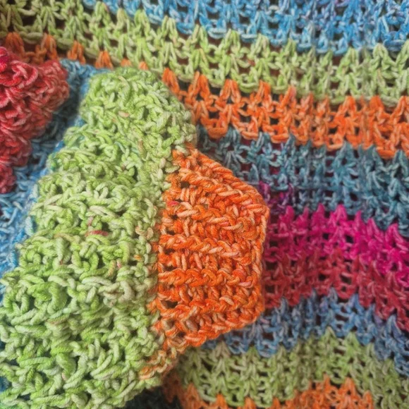 Multicolor Crochet Sweater - Picture 3 of 10